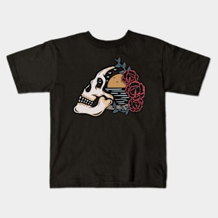 Rose and skull Kids T-Shirt